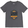 Legends Are Born In January V-Neck Tee