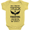 trick or treating &amp; ask for wine Baby Bodysuit