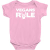 vegans rule Baby Bodysuit