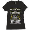 proud dad freaking Ladies Fitted T-Shirt