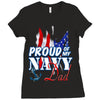 navy dad Ladies Fitted T-Shirt