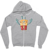 robo battery Zipper Hoodie