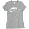 donor   mens funny Ladies Fitted T-Shirt