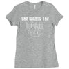she wants the d chord Ladies Fitted T-Shirt