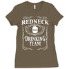 redneck drinking team funny party Ladies Fitted T-Shirt
