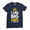 i like big monster cars Ladies Fitted T-Shirt