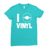i love vinyl Ladies Fitted T-Shirt