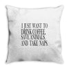 take naps Throw Pillow