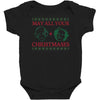 golden christmas Baby Bodysuit
