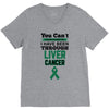 you can't scare or beat me i have been through liver cancer V-Neck Tee