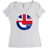 mod union jack, ideal gift, birthday present Women's Triblend Scoop T-shirt