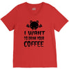 coffee drinkers V-Neck Tee