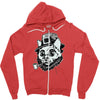 lepre cat Zipper Hoodie