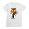 pizza smoking (2) Ladies Fitted T-Shirt