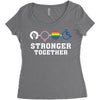 Stronger Together Women's Triblend Scoop T-shirt