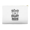 There's This Boy Who Stole My Heart He Calls Me Mom Accessory Pouches