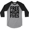 free high fives t shirt x large funny humor geek awesome highfive cool 3/4 Sleeve Shirt