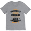 Super Cool Husband Of A Freaking Awesome Wife V-Neck Tee