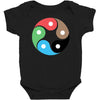 zentao symbol as evolution of the tao (yin yang) Baby Bodysuit