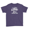 all i caught was this crappie fish Youth Tee