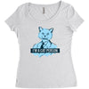 cat person Women's Triblend Scoop T-shirt