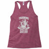 training to go super saiyan Racerback Tank