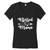 Blessed Mama Women's V-Neck T-Shirt