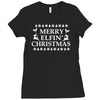 merry elfin christmas Ladies Fitted T-Shirt