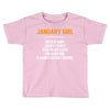 January Girl Hated By Many Toddler T-shirt