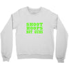 shoot hoops not guns Crewneck Sweatshirt