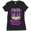 Want To Know If There Is L fe After Death Mess With My Daughter And F Ladies Fitted T-Shirt