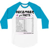 December Girl Facts Sagittarius 3/4 Sleeve Shirt