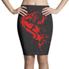 heartless splatter Pencil Skirts