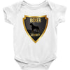 protected by boxer security Baby Bodysuit