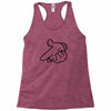 mickey pistol hands gun hip hop mens r&amp;b gangsta banksy grey t shirt s Racerback Tank