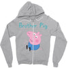 peppa pig brother pig Zipper Hoodie