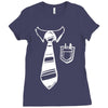 geek pocket protector tie Ladies Fitted T-Shirt