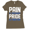 pain is temporary pride is forever Ladies Fitted T-Shirt