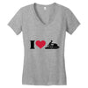 i love jet ski racing Women's V-Neck T-Shirt