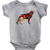 dead shepherd Baby Bodysuit