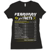 February Girl Facts Pisces Ladies Fitted T-Shirt
