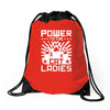 power to the cat ladies Drawstring Bags
