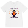 never give up V-Neck Tee