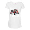 still plays with trucks family matching Maternity Scoop Neck T-shirt