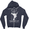 terrorist cat Zipper Hoodie