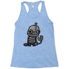 sad robot Racerback Tank