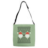 ugly santa noel Adjustable Strap Totes