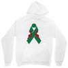 liver ribbon and rose Unisex Hoodie