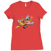 pizza jet Ladies Fitted T-Shirt