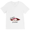 July Peeking Out Baby Girl in Spanish V-Neck Tee